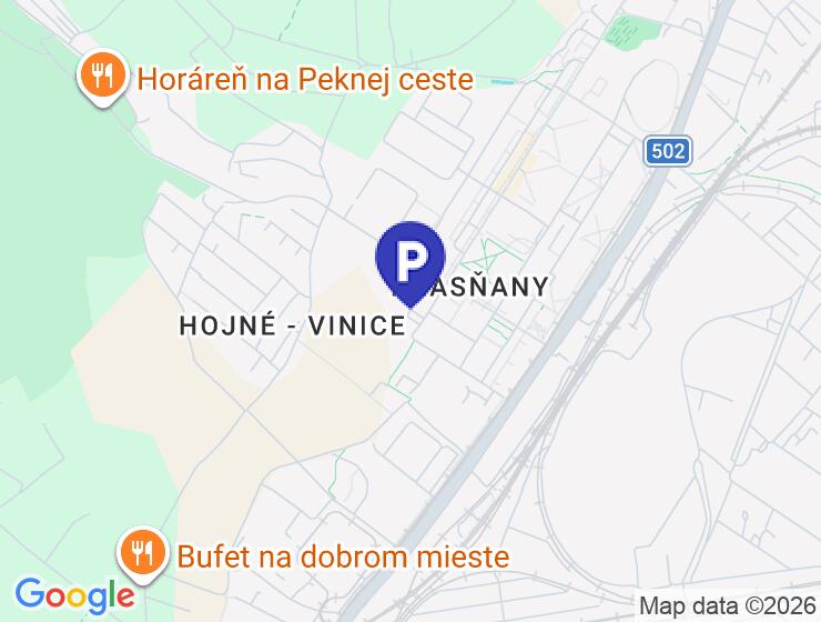 Na predaj pozemok na parkovanie v Bratislave - Krasňanoch