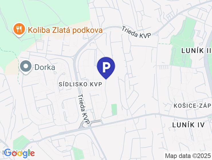 Na predaj priestranné parkovacie miesto v Košiciach