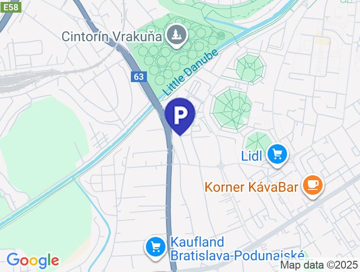 Na prenájom parkovacie miesto na Priekopnickej ulici v BA
