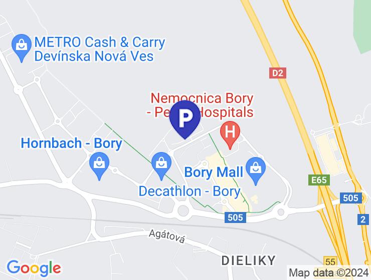 Na prenájom parkovacie státie, BA - BORY PRVE DOMY