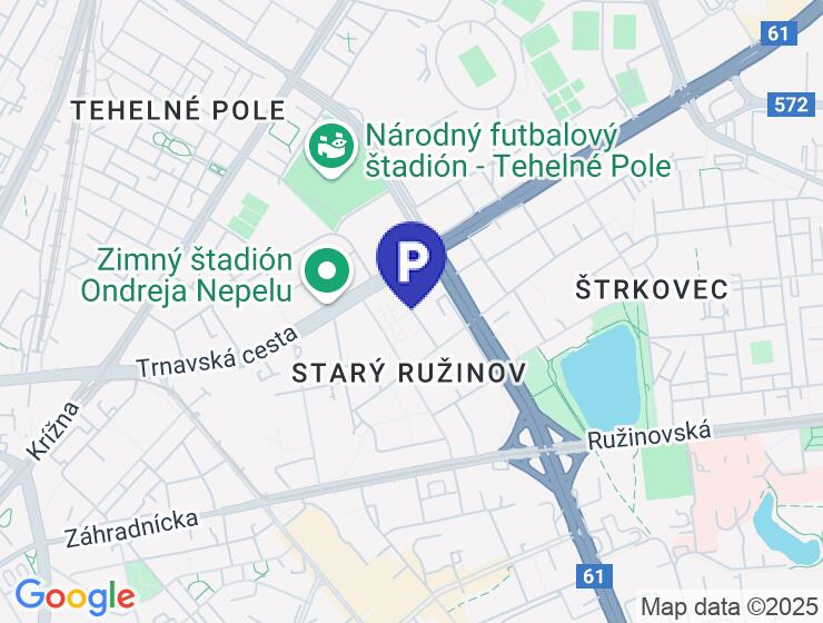 Na prenájom uzamykateľné garážové státie na Ondavskej ulici