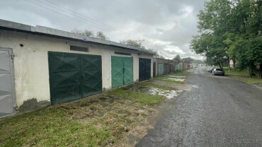 Tehlová garáž s elektrinou na predaj v Sabinove