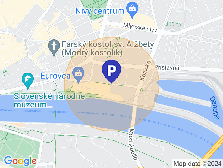 Hladam Parking Eurovea