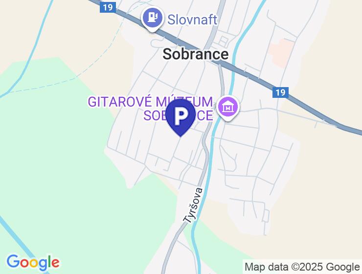Parkovacie miesta na prenájom v Sobranciach, ul. Komenského