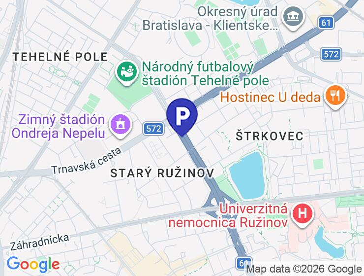 Parkovacie miesta na prenájom v uzavretom areáli na Bajkalskej ulici