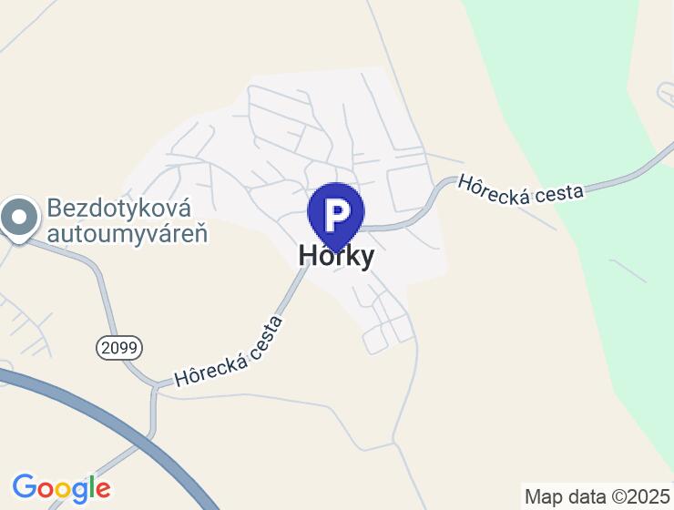 Parkovacie miesta pre autá, dodávky a kamióny v Hôrkach