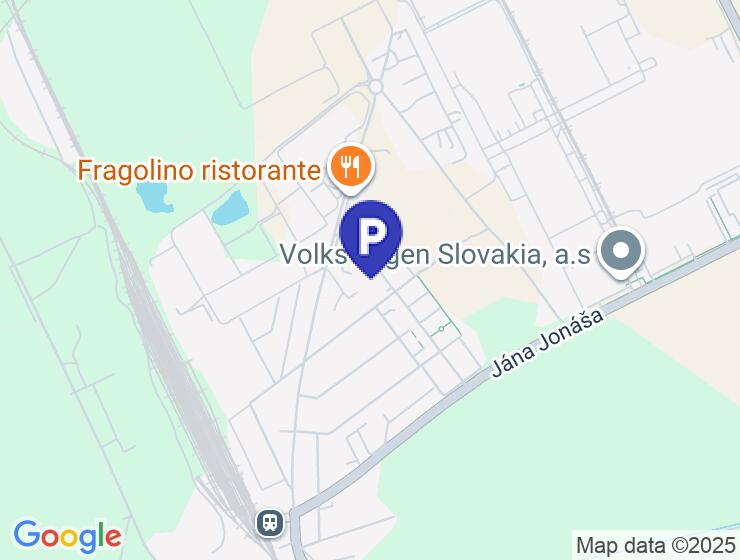 Parkovacie miesto Devinska Nova Ves pri VW