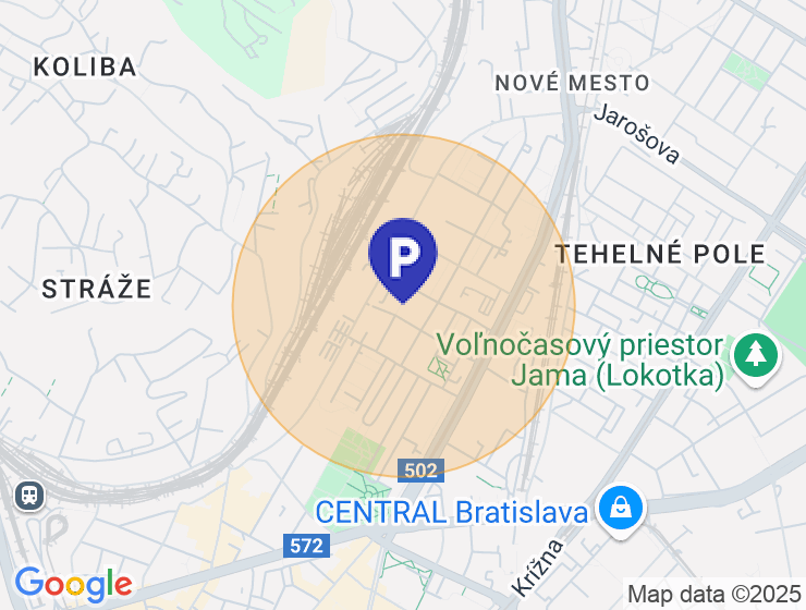 Hľadám - Parkovacie miesto / garáž v okolí ulice Šuňavcova