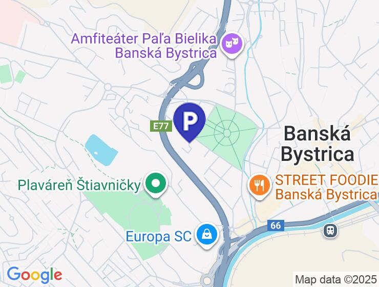 Parkovacie miesto na prenájom na Hurbanovej ulici 20 - 22