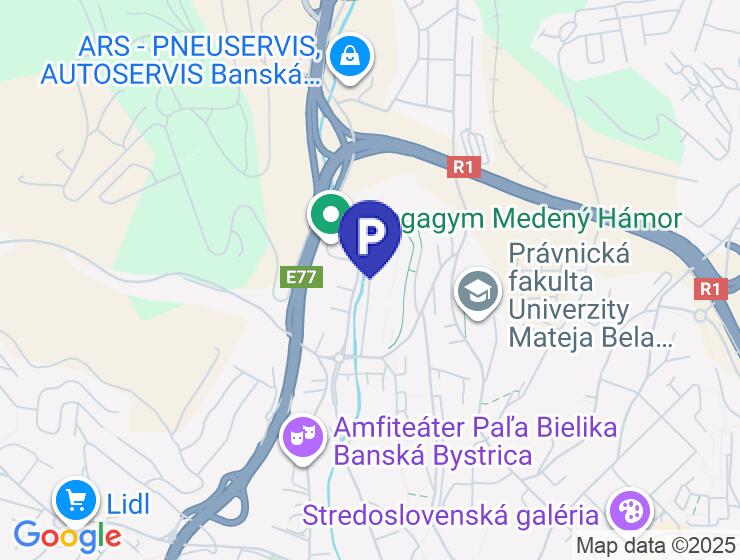 Parkovacie miesto na prenájom v blízkosti centra
