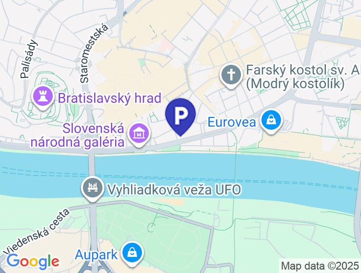 Parkovacie miesto na prenájom v podzemnej garáži v Bratislave