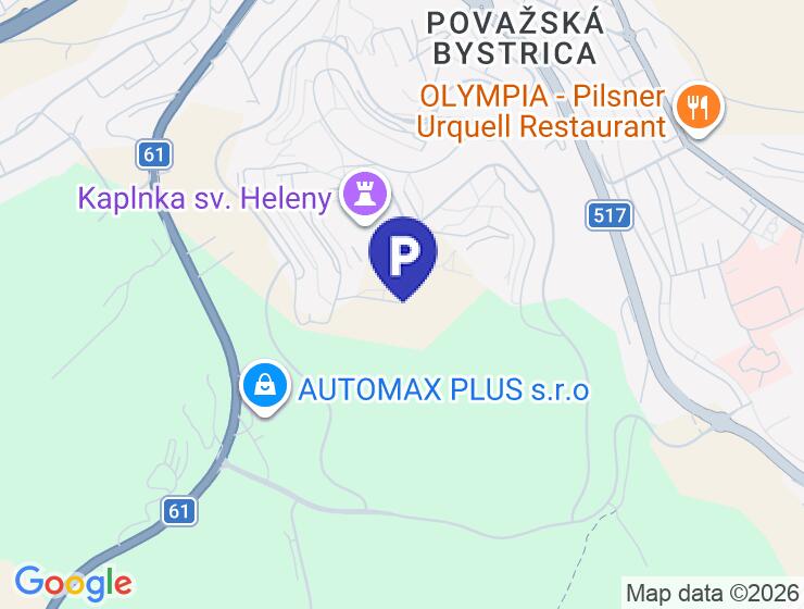 Parkovacie miesto na prenájom v rezidencii 2 Duby