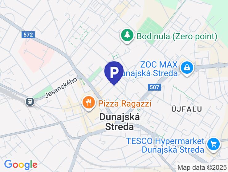 Parkovacie miesto na prenájom v uzavretom dvore v Dunajskej Strede