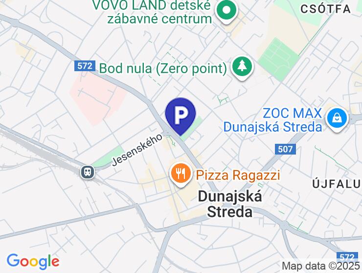 Parkovacie miesto na prenájom v uzavretom dvore v Dunajskej Strede