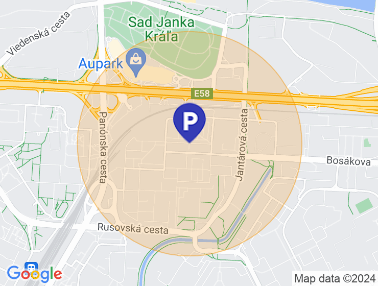 Parkovacie miesto pre automobil, BA