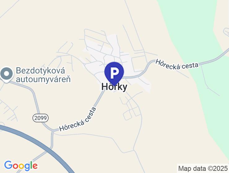 Parkovacie miesto pre kamióny a osobné autá v Hôrkach