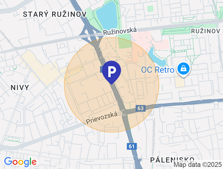 Parkovacie miesto tri veže alebo tehelne pole