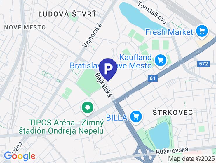 Parkovacie miesto v objekte 3 veze, Bratislava. -1 poschodie