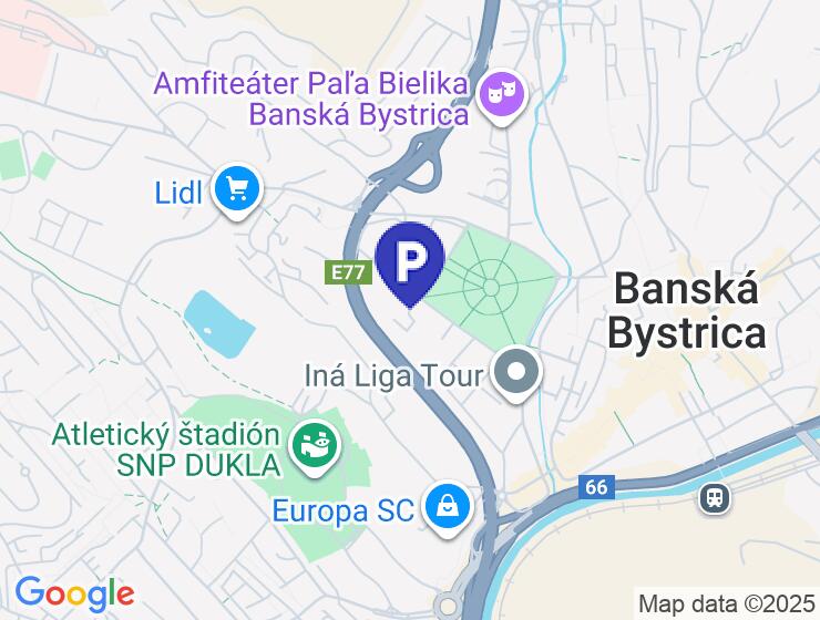 Parkovacie miesto v podzemnej garáži na Hurbanovej ulici