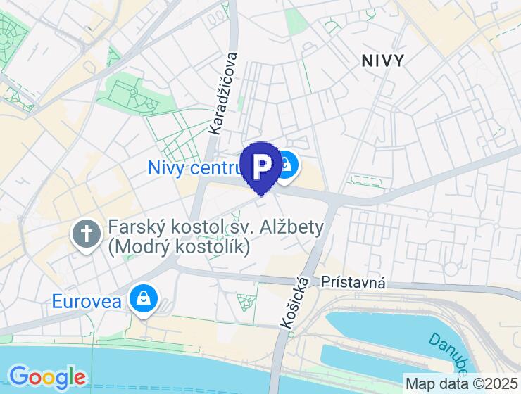 Parkovacie miesto v stráženej podzemnej garáži v Skyparku, Továreňská ulica, Staré Mesto