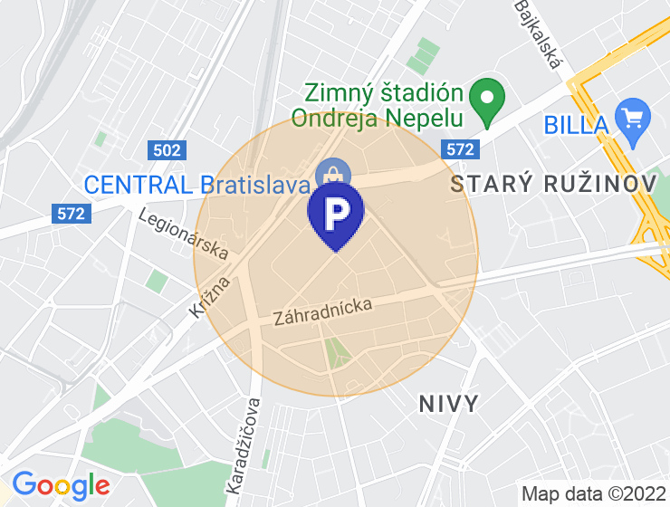 Hľadám parkovacie miesto, BA - Ružinov