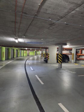 Parkovacie statie v podzemnej garazi
