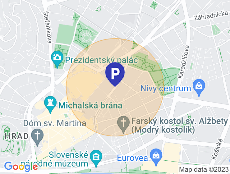 Parkovacie státie Kamenné námestie