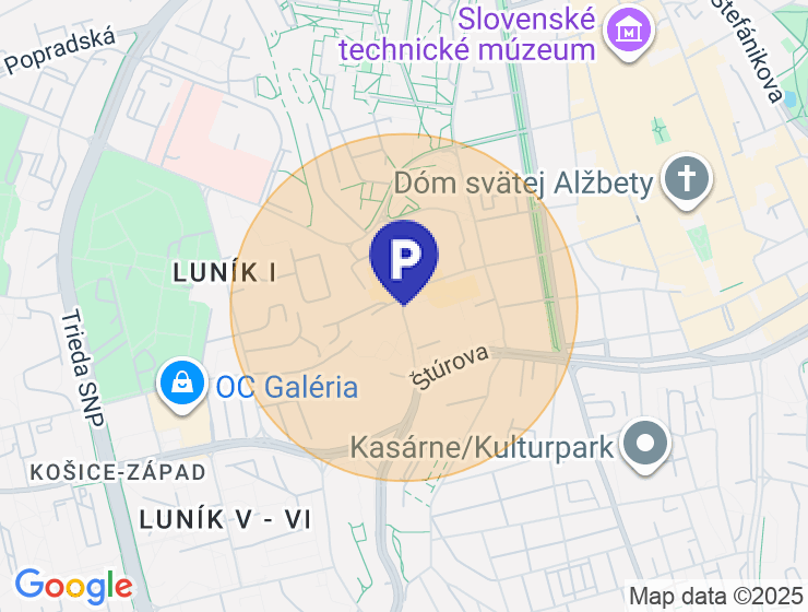 Parkovanie centrum mesta