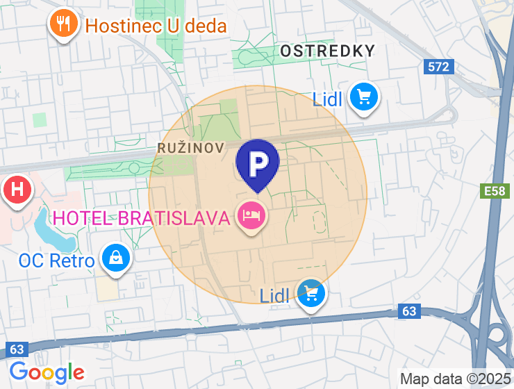 Parkovanie Ružinov - Jašíkova