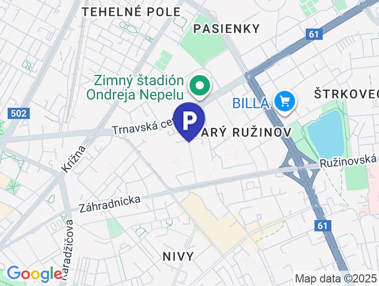 Podzemné parkovacie miesto v garáži na Jégého aleji