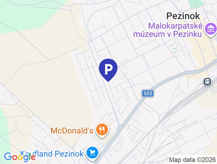 Predaj garáže na ulici Obrancov Mieru v Pezinku