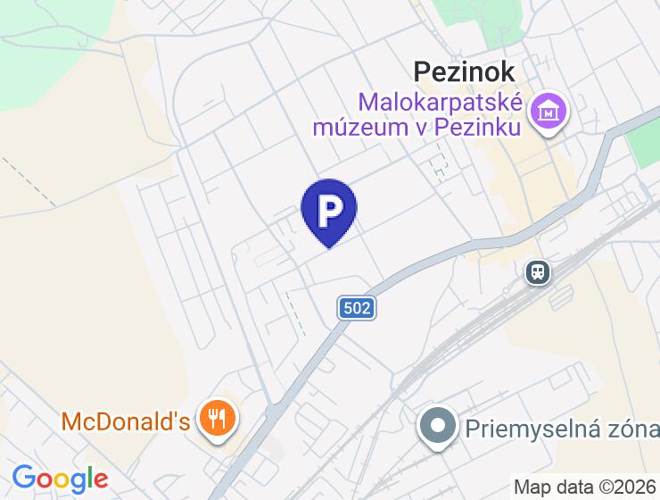 Predaj garáže na ulici Obrancov Mieru v Pezinku