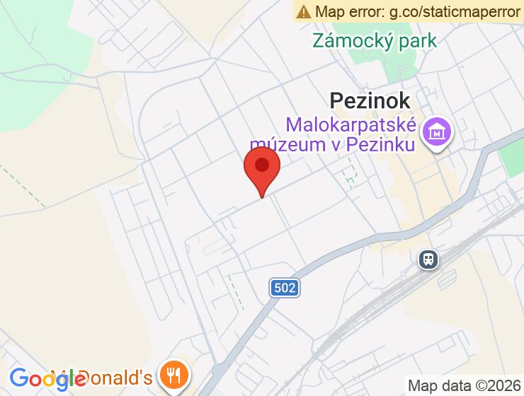 Predaj garáže s elektrinou na 1. mája 43 v Pezinku