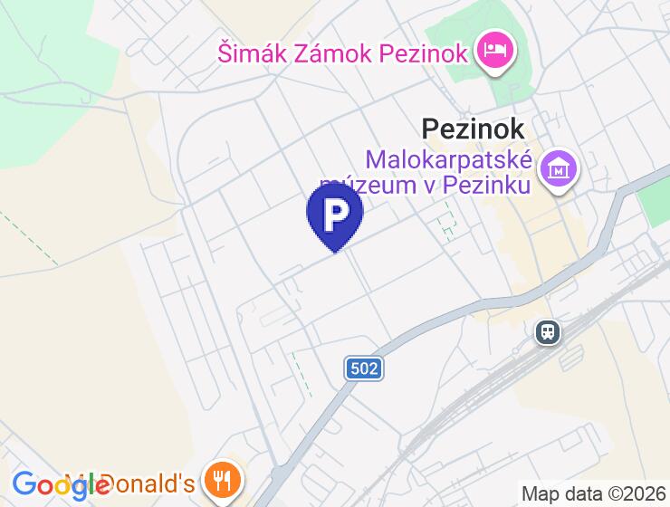 Predaj garáže s elektrinou v Pezinku na 1.mája