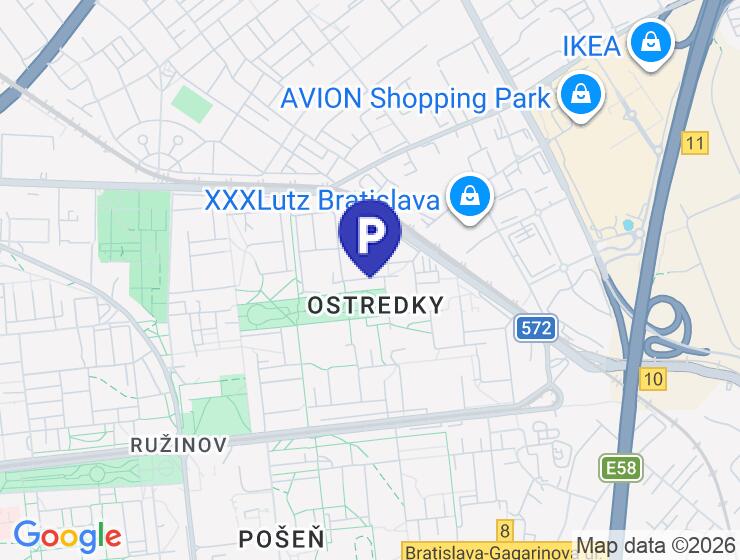Predaj garáže s pozemkom na ulici Planét v Ružinove