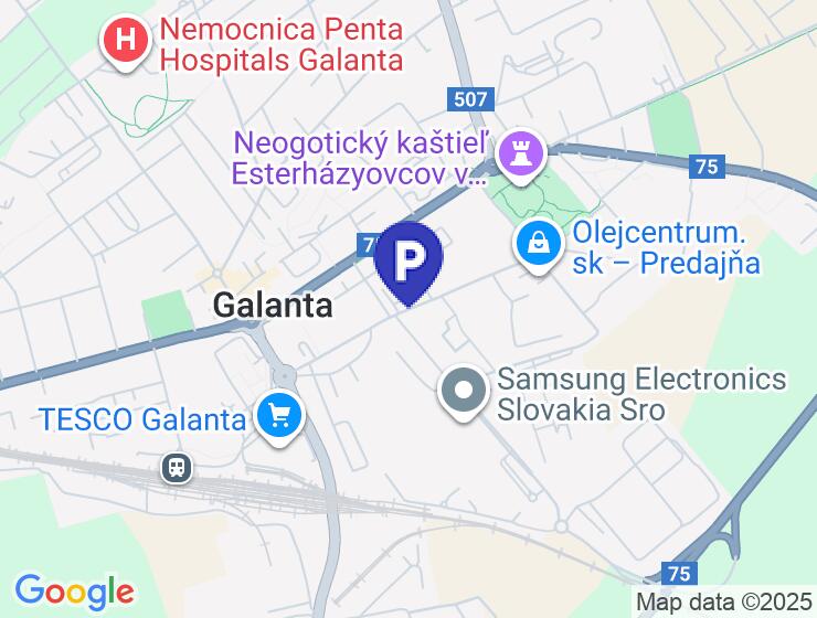 Predaj murovaná garáž 21 m2 v Galante pri parku za 21.500 €