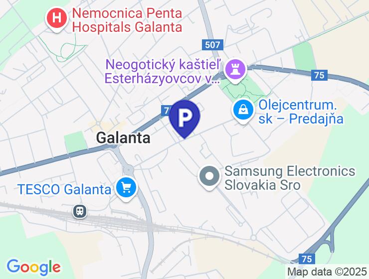 Predaj murovaná garáž 21 m2 v Galante pri parku za 21.500 €