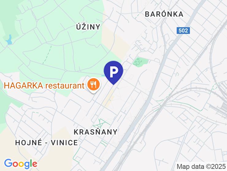 Predaj murovaná garáž v Krasňanoch pri Meopte – ideálna na parkovanie a servis