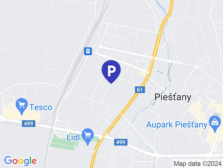 Predaj parkovacích státii v Piešťanoch v oblasti „Ružový mlyn“