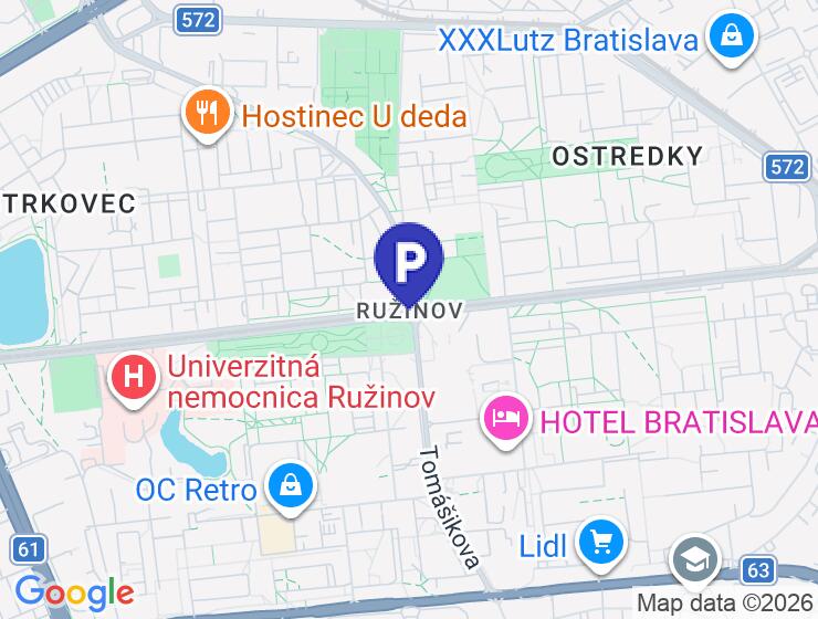Predaj parkovacieho miesta v garážovom dome v Ružinove