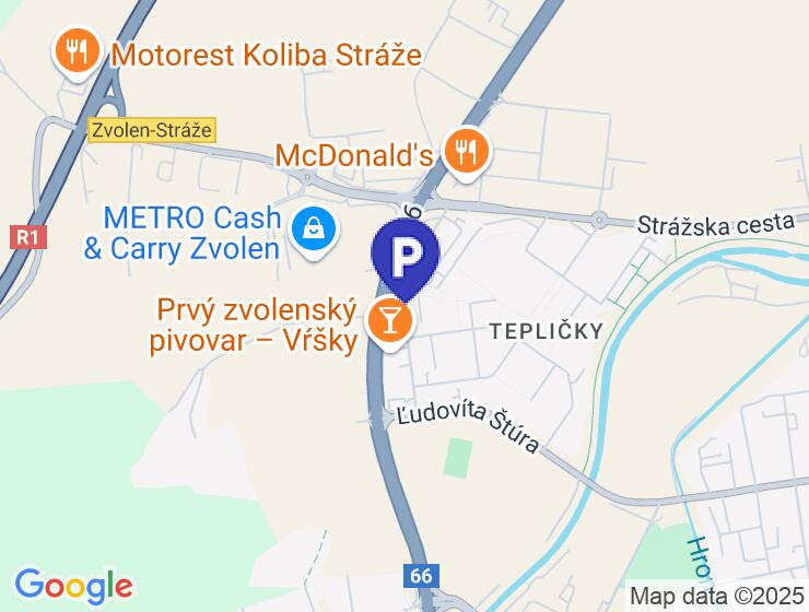 Predaj parkovacieho miesta v garážovom dome vo Zvolene, 22 m2