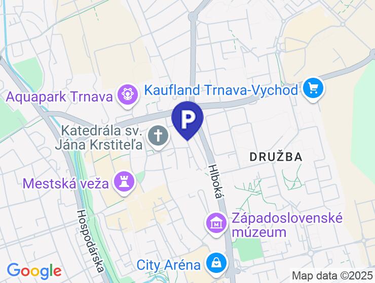 Predaj parkovacieho miesta v podzemnej garáži blízko centra Trnavy