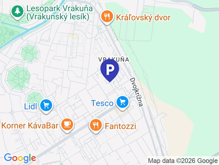 Predaj parkovacieho miesta v trojgaráži na Bebravskej ulici, Bratislava-Vrakuňa