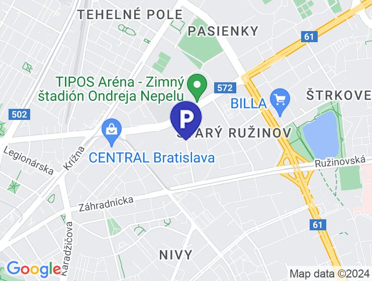 Predaj podzemného parkovacieho miesta v Bratislave, Ružinov, Jégého Alej