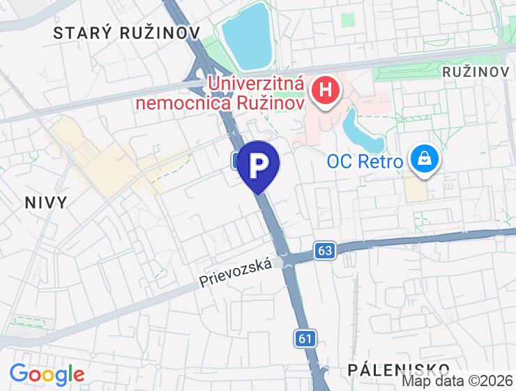 Predaj: priestranné parkovacie miesto v garáži na Bajkalskej ulici