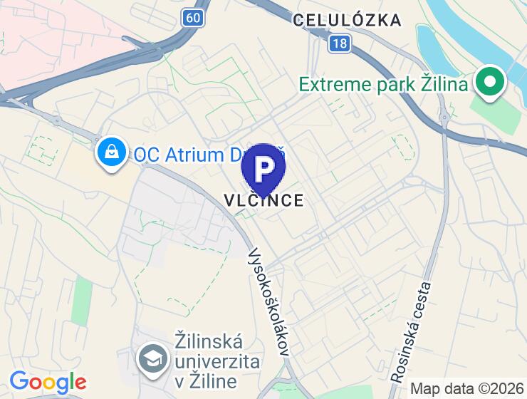 Predaj vnútorného parkovacieho miesta v Žiline - The Cube