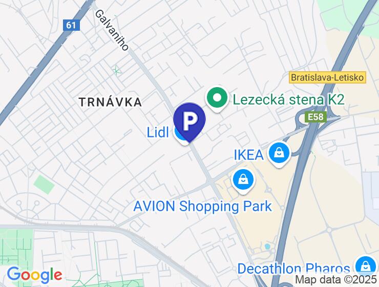 Predaj vonkajšieho parkovacieho miesta, Galvaniho, Bratislava - Ružinov