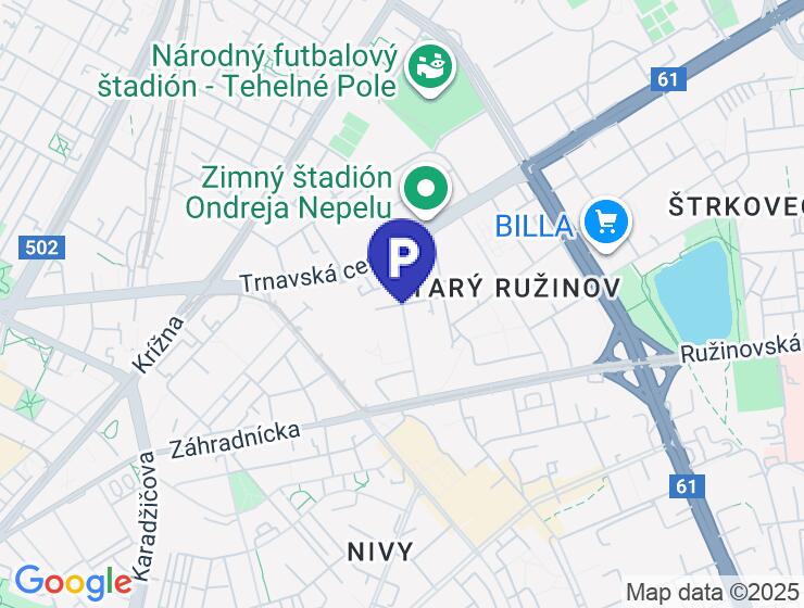 Predaj vonkajšieho parkovacieho miesta na streche v Jegeho Alej 4