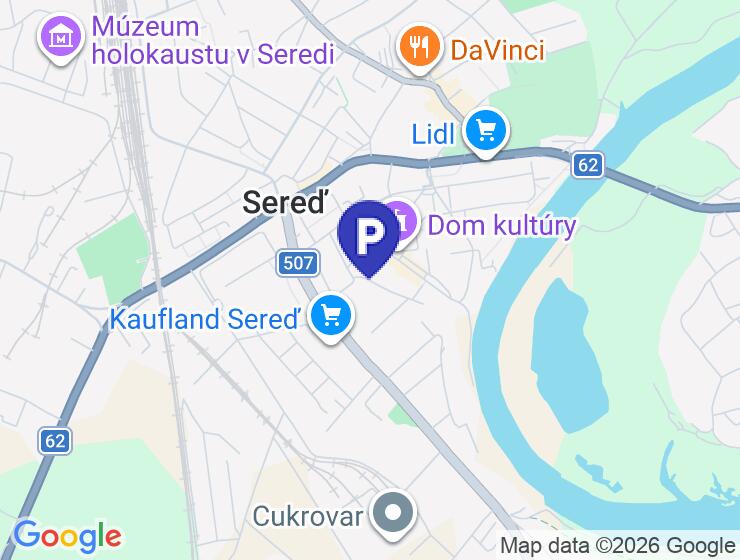 Predaj vonkajšieho parkovacieho miesta v Meandre, Sereď