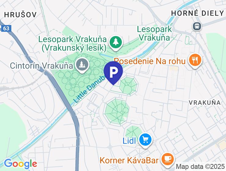 Predaj vonkajšieho parkovacieho státia 13m2 na ul. Podunajská